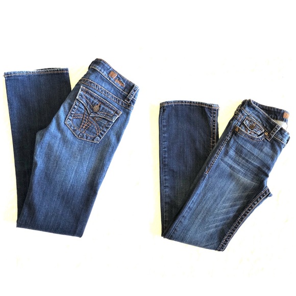 Kut From The Kloth Jeans Size 4 Thick Stitch Boot Cut Dark Wash - Picture 7 of 8